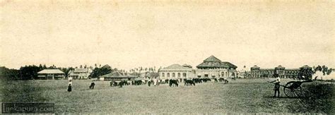 Panoramic view of Galle face Green Colombo in 1880s