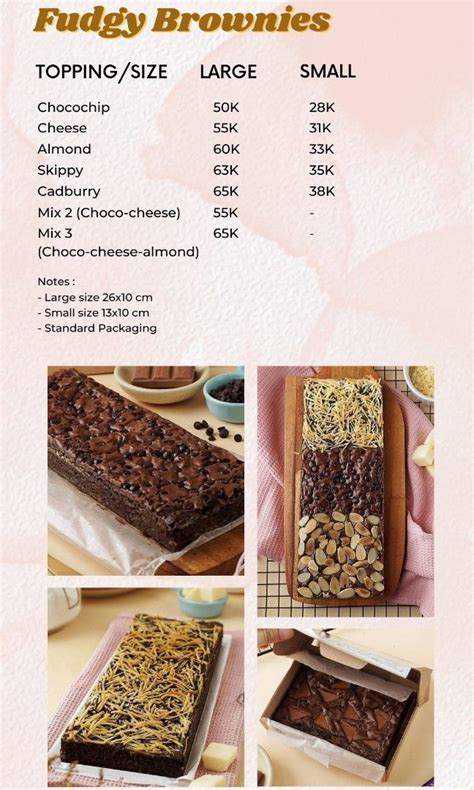 Fudgy Brownies Makanan Minuman Kue Kue Di Carousell