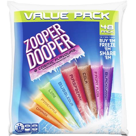 Zooper Dooper 8 Cosmic Flavours 48x70ml Woolworths