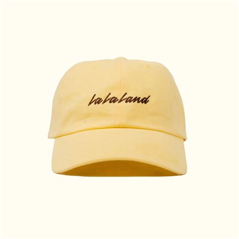 DAD HAT LA LA LAND YELLOW ORDER PER UNIT