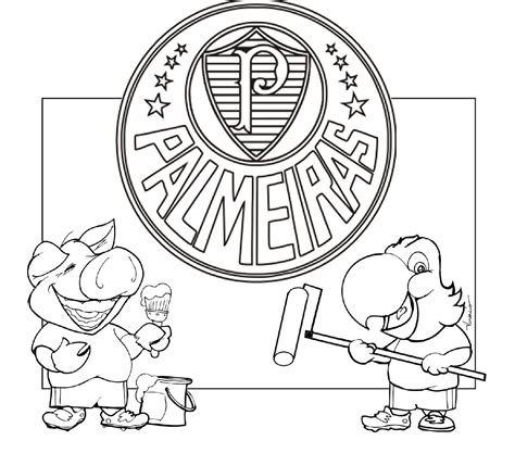 Desenhos Para Colorir De Times De Futebol Escudos Mascotes Imprimir