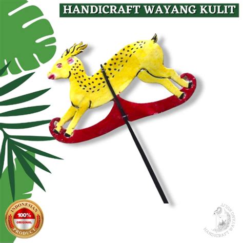 Jual Wayang Kulit Hewan Kancil Cm Shopee Indonesia