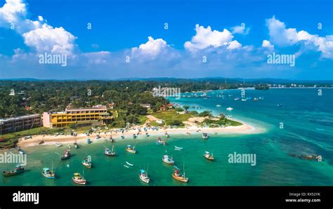 Aerial. Weligama, Sri Lanka Stock Photo - Alamy