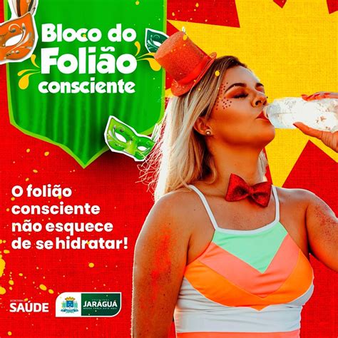 Bloco do Folião Consciente passando para lembrar você de se hidratar