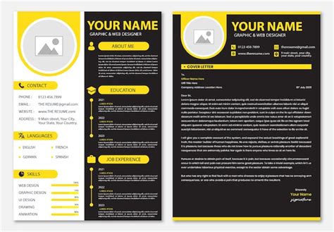 Premium Vector Minimal And Clean Resume Or Cv Template