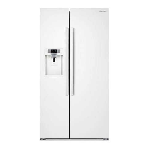 Samsung 223 Cu Ft Side By Side Refrigerator In White Counter Depth