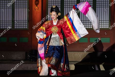 Actors Perform Taepyeongmu Korean Dance Function Editorial Stock Photo ...