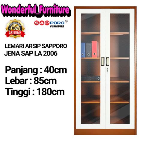 Jual Lemari Arsip Filling Cabinet Besi Pintu Swing Kaca La Shopee