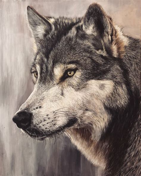 Original Wolf Painting 24"x30" - Sarvashri Shiralkar - Game of Thrones ...