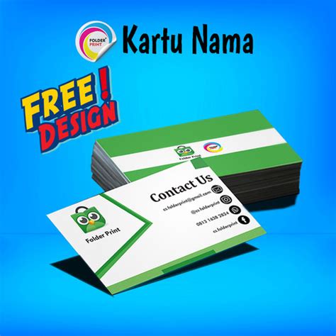 Jual Cetak Kartu Nama Murah Ekonomis Free Design Dan Box ART CARTON