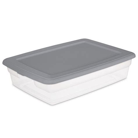 Sterilite 40 Qt Clear Plastic Storage Bin Totes W Latching 52 Off