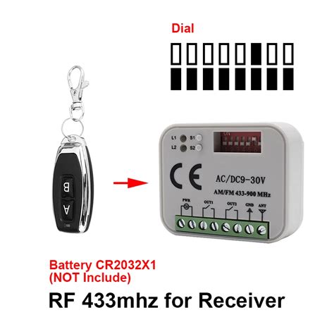 Smg 662 Garázs Távirányító Vevő Universal 300 868Mhz Rx Multi Ac Dc 12V