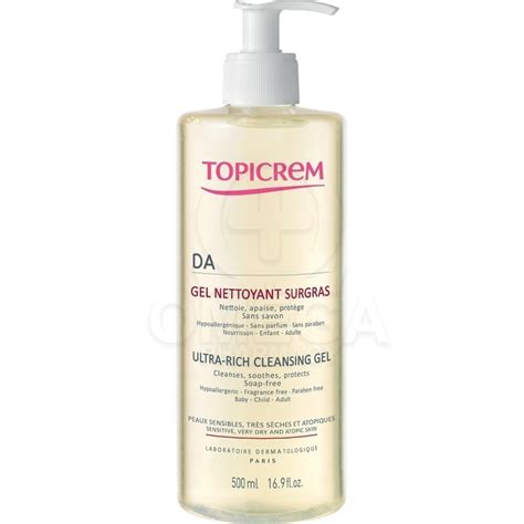 Topicrem Da Ultra Rich Cleansing Gel 500ml