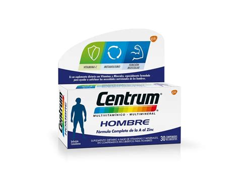 Suplemento Vitaminico Centrum Hombre X30cmp