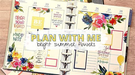 Plan With Me Classic Vertical Happy Planner Watercolor Boxes