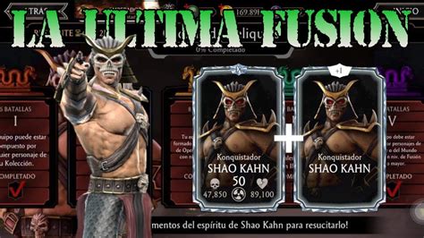 MORTAL KOMBAT MOBILE CACERÍA DE RELIQUIAS SHAO KHAN LA ÚLTIMA FUSIÓN