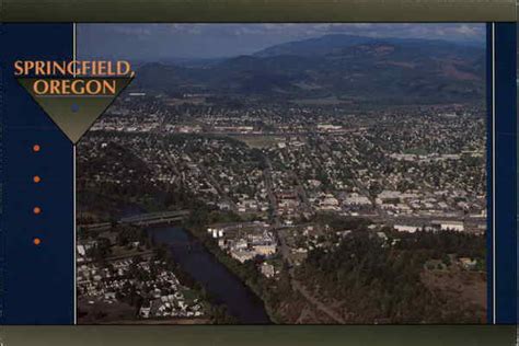 Aerial View of the City Springfield, OR