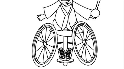 Coloriage à imprimer Escrime en fauteuil Sports et Jeux Paralympiques