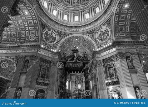 Roma Papal Major Basilica Of St Peter In The Vatican Stock Image