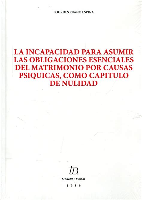 Libro La Incapacidad Para Asumir Las Obligaciones Esenciales Del