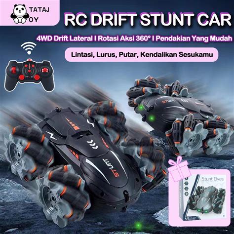 Jual Tatajoy RC Stunt Car Mobil Akrobat Remote Control Rotasi 360