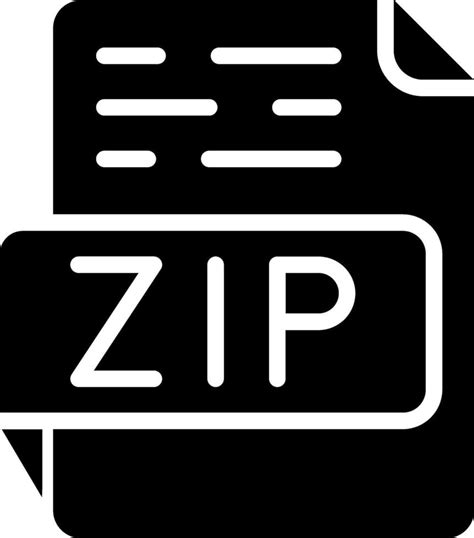 Zip Vector Icon 39114703 Vector Art At Vecteezy