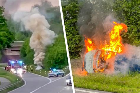 Unfall Bei Karlsruhe Toyota Berschl Gt Sich Mehrfach Und Landet Im