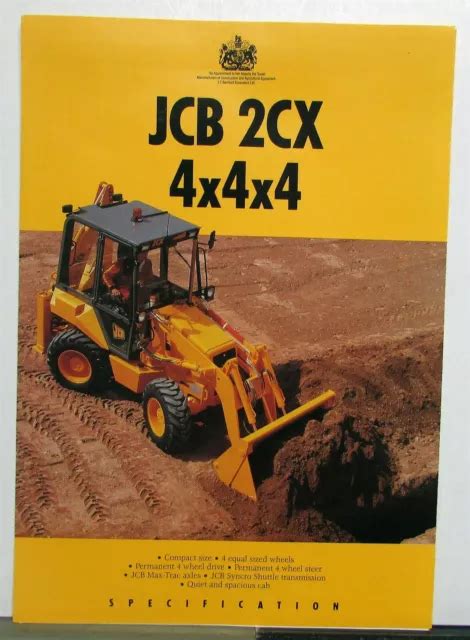 Jcb Cx X X Backhoe Loader Specifications Construction Sales