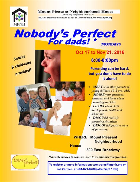 Nobodys Perfect Parenting Program Facilitator Training Looking To Tune