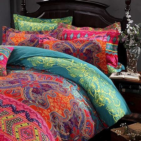 Amazon FADFAY Boho Duvet Cover Set 100 Brushed Cotton Colorful