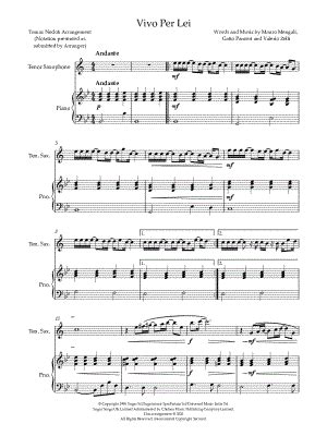 Vivo Per Lei Sheet Music Arrangements Available Instantly