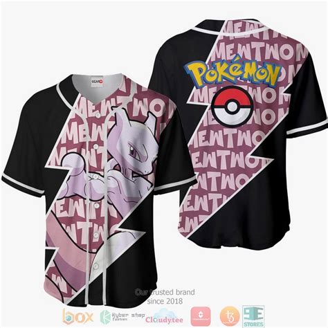 Mewtwo Pokemon Baseball Jersey Shirt Hot Sale 2023
