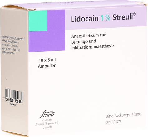 Lidocain Streuli O Kons Ampullen Ml In Der Adler Apotheke