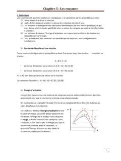 Chapitre Les Enzymes Chapitre Les Enzymes Pdf Pdf Pro