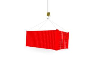 Red Shipping Cargo Container Twenty Graphic By DG Studio Creative Fabrica