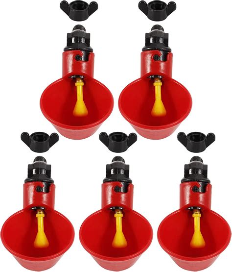 Zerodis Abreuvoir Poulet 5PCS Abreuvoir Automatique Poulet Abreuvoir