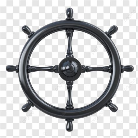 Ships Wheel Isolated On Transparent D Render Ships Wheel Isolated