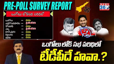 Pre Poll Survey Report On Ongole Lok Sabha Ap Elections Ycp Vs