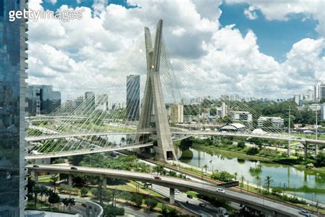 Estaiada Bridge In Sao Paulo Brazil