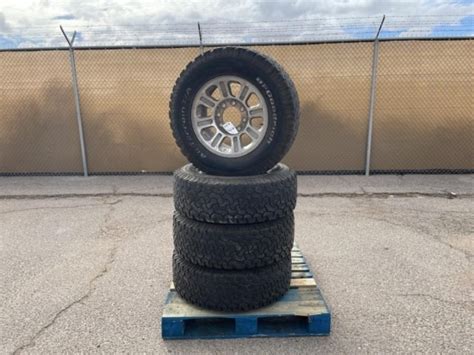 (4) BF Goodrich AT Tires / Rims - 275/70R18 | Live and Online Auctions ...