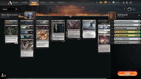 Best Mtg Arena Decks Mono Black Control Standard Meta