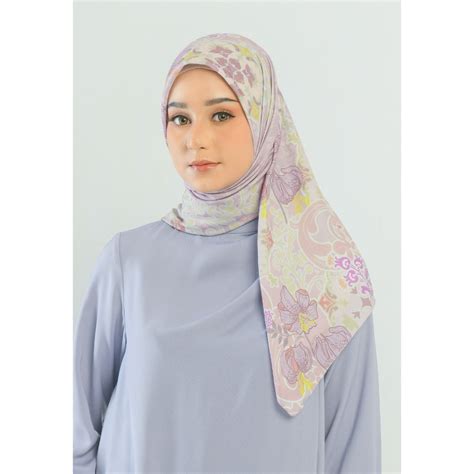 Jual Zoya NAORA Scarf Kerudung Hijab Segiempat Motif With Box Bahan