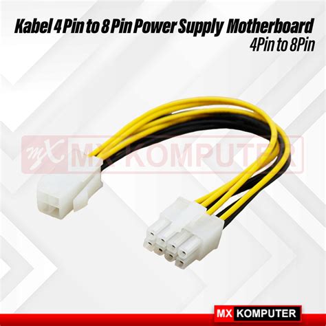 Kabel Power 4pin Female To 8pin Male Motherboard Atx Eps Mx Komputer Jogja