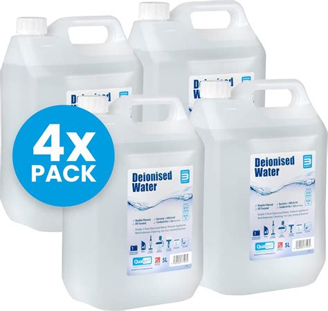 Qualkem Grade Deionised Water Ltr Pack Deionised Water Use With