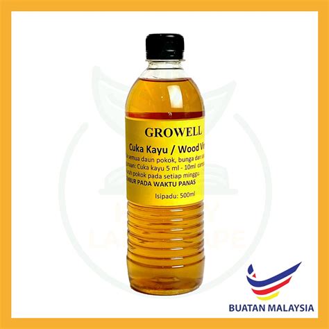 Pati Cuka Kayu Ml Organik Organic Wood Vinegar Semua Daun Pokok