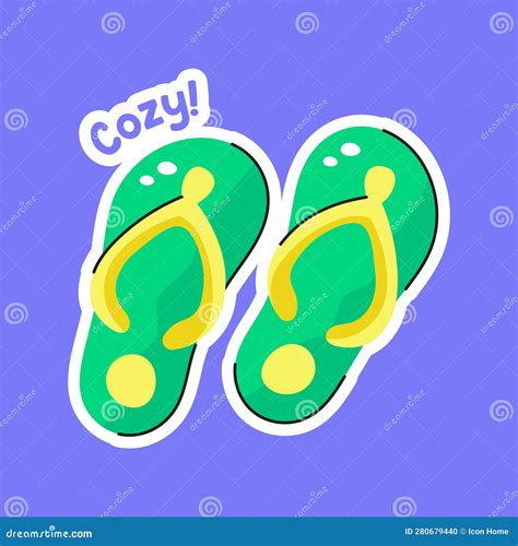 Descargue Este Icono De Primera Mano Dibujado Con Flip Flops De Calzado