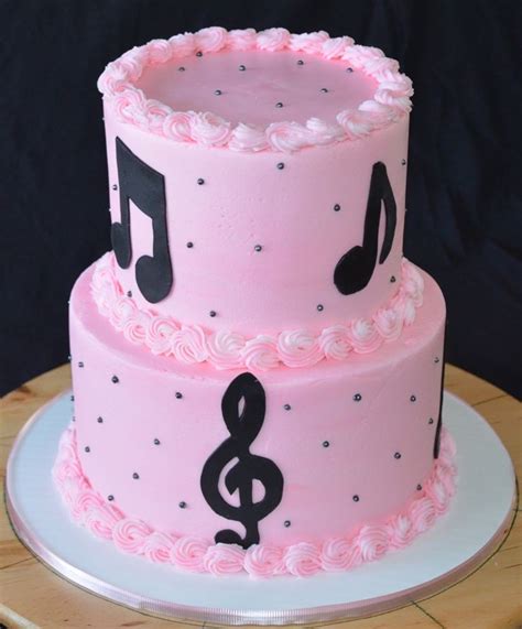 Music Notes Cake Birthday Cake Desserts