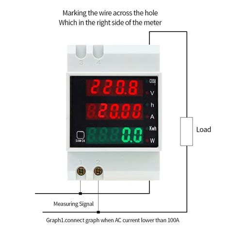 Ac80 300v 100a Multi Functional Digital Din Rail C Grandado