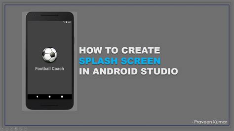 How To Make Splash Screen In Android Studio Youtube