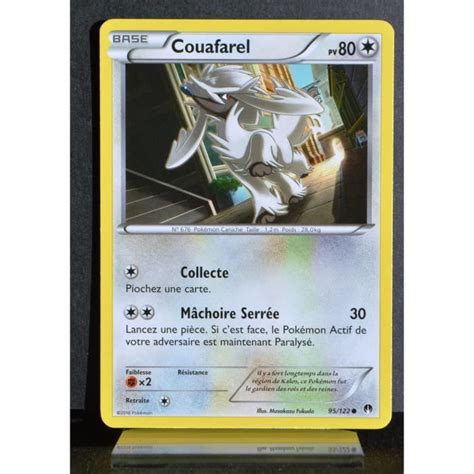 Carte Pokémon 95 122 Couafarel 80 PV XY09 Rupture Turbo NEUF FR